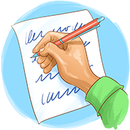 Von Hand geschrieben