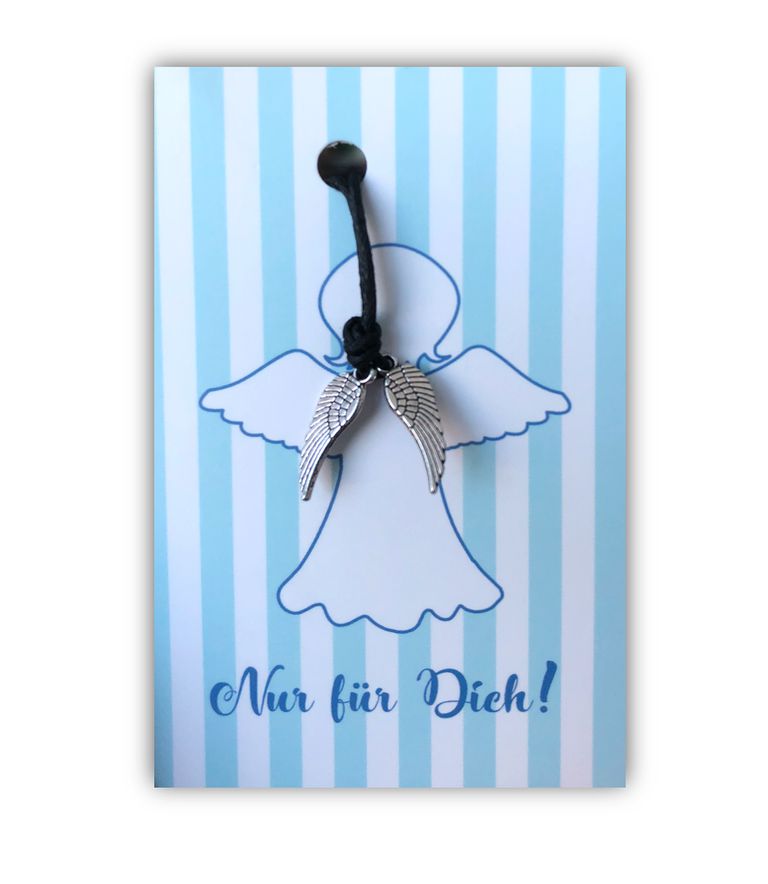 Armband mit zwei Flügeln, 17 x 5 mm